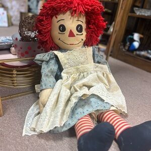 Classic Raggedy Ann Doll with Red Hair